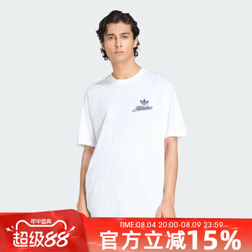 adidas阿迪达斯三叶草男子夏GFX T运动休闲短袖T恤KE2248
