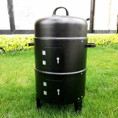 户外家用多功能烟熏炉烧烤炉烧烤架柴火炉焖烧炉子烤箱BBQ