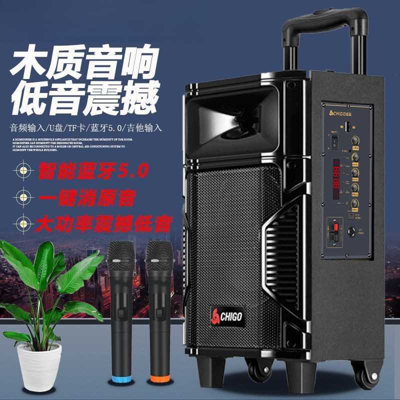 音响广场舞大音量8寸蓝牙k歌一体机智能家用户外重低音音箱