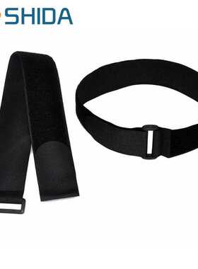 黑色反扣自粘魔术贴扎带电源数据线收纳整理固定捆绑束线绑带仕达