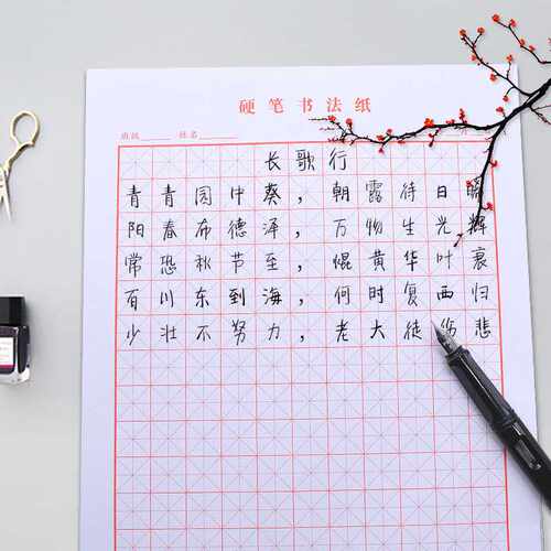 B5田字格本 方格临摹描红儿童学生作业练字本 硬笔书法纸米字格本