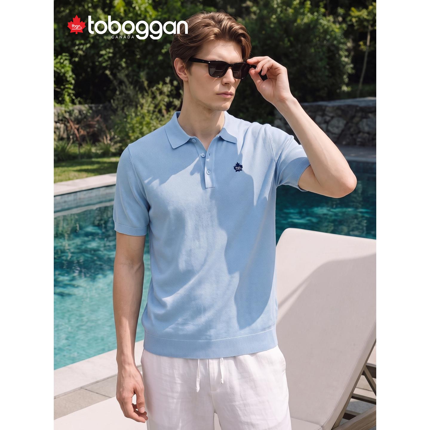 toboggan加拿大雪橇针织POLO衫男