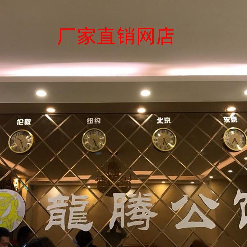 酒店钟表宾馆挂钟酒店大堂挂钟现代客厅挂钟金色挂钟酒店宾馆时钟