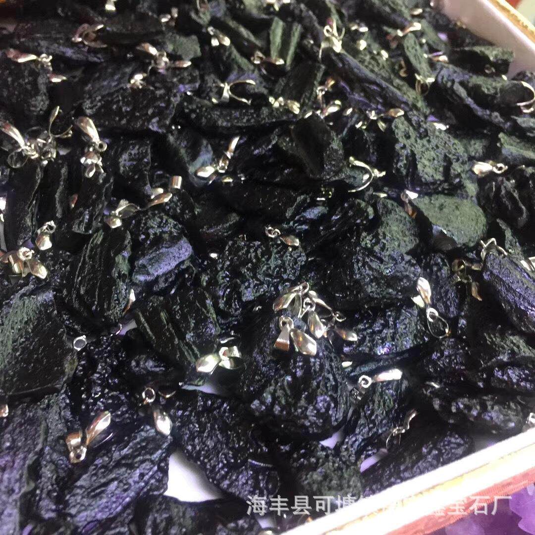 流星石又称陨石吊坠 原矿原石陨石吊坠饰品配件