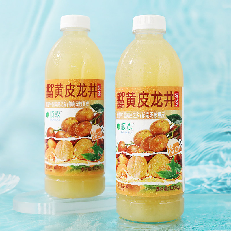 顺欢HPP黄皮龙井绿茶大瓶解腻