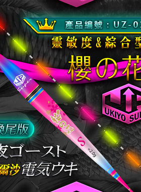 浮世绘UZ028夜钓高亮鲫鱼混养电子漂高端野钓高灵敏可换尾综合漂