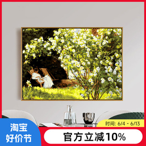 数字油画diy填充 手绘画画手工填色画肌理油彩画涂色减压 白玫瑰