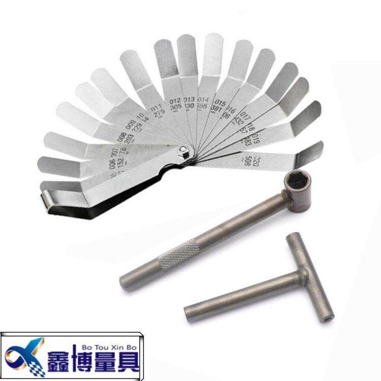 T型扳手间隙调节塞尺气门螺丝调节扳手摩托车气门调节工具套装3件