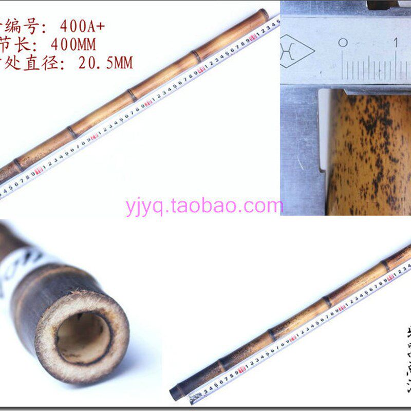 精选紫竹京胡担子福建闽侯 鳝鱼花鳝鱼黄 二黄担子 1-4节400-405 - 实物图