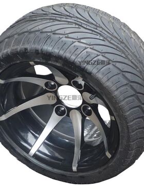 自制四轮卡丁车配件倒三轮沙滩车235/30-12寸扁平公路轮胎铝轮毂
