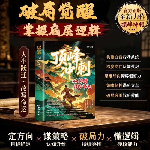 【正版】顶峰冲刺：以拼搏改写命运 掌握底层逻辑普通人进阶跃迁指南 构建自我行动系统 深度专注认知茧房 思维导向撕碎假努力