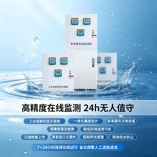 水质在线多参数检测仪ph/orp浊度余氯分析设备水厂泳池水质监测仪