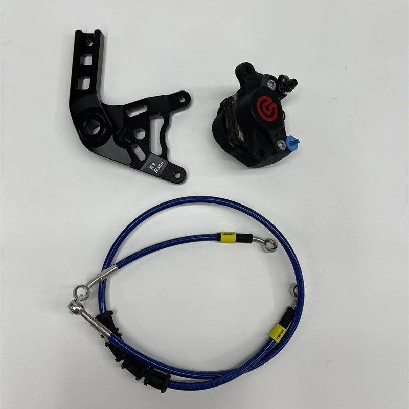 YAMAHA R3改装前后轮刹车套装 卡钳下置螃蟹转码 后刹车油管 套