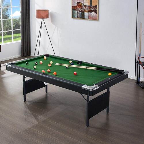 家用室内成人2.1米7尺折叠台球桌 免安装桌球台撞球台pool table