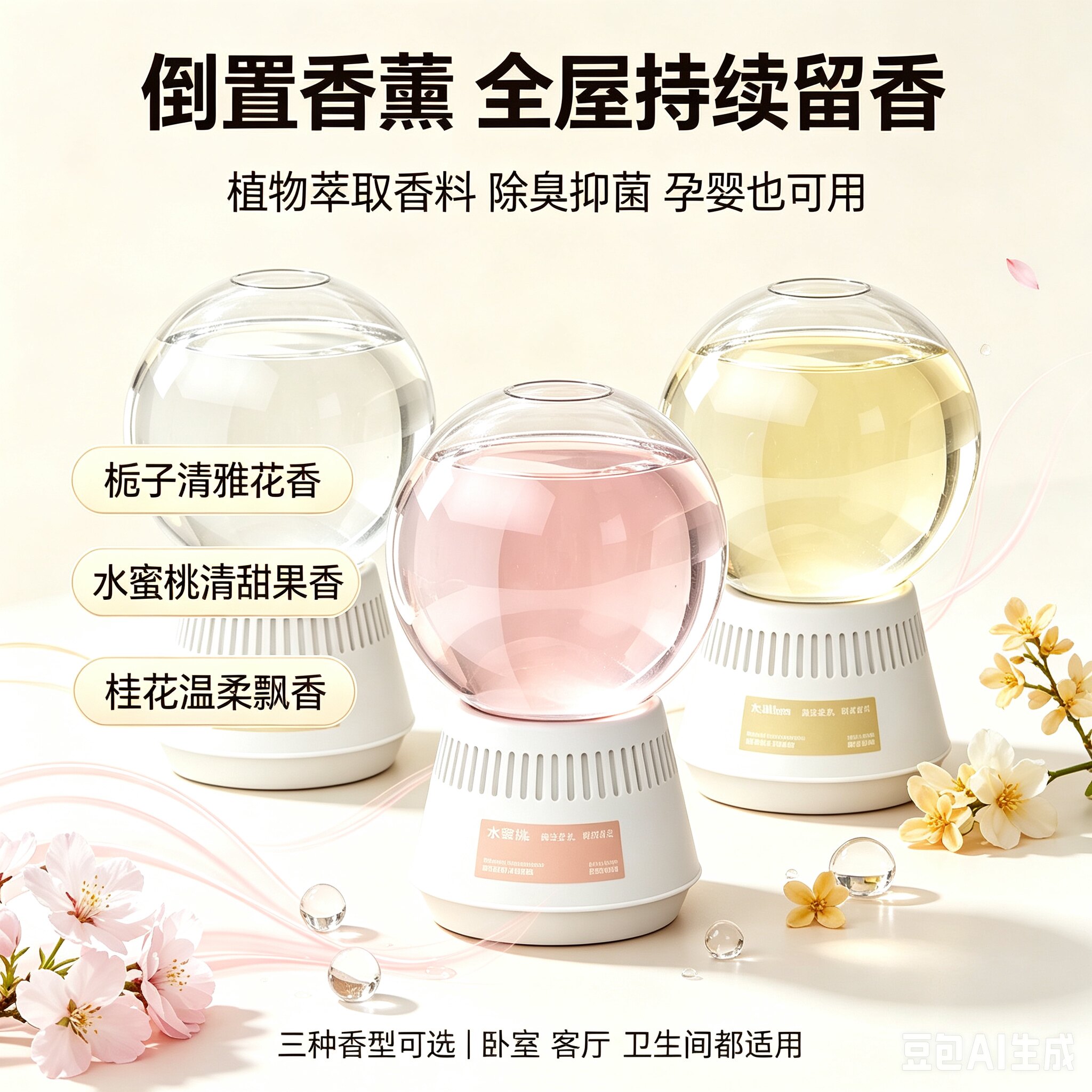【下单立减50】倒置香薰卧室持久留香家用香氛除臭卫生间摆件HQ④
