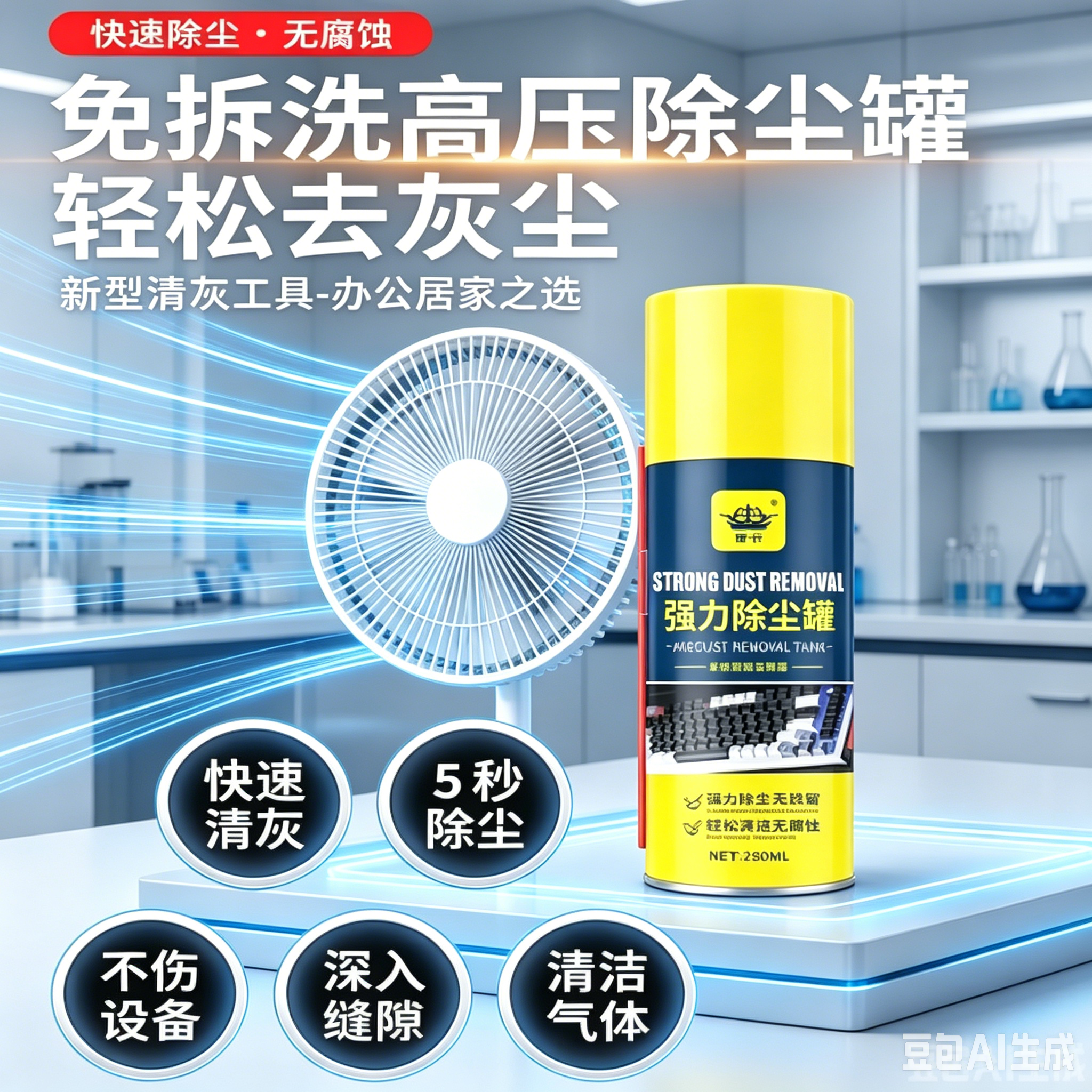 家电高压除尘剂免拆洗清灰除尘强力风扇窗纱清洁电器清洁剂xy2