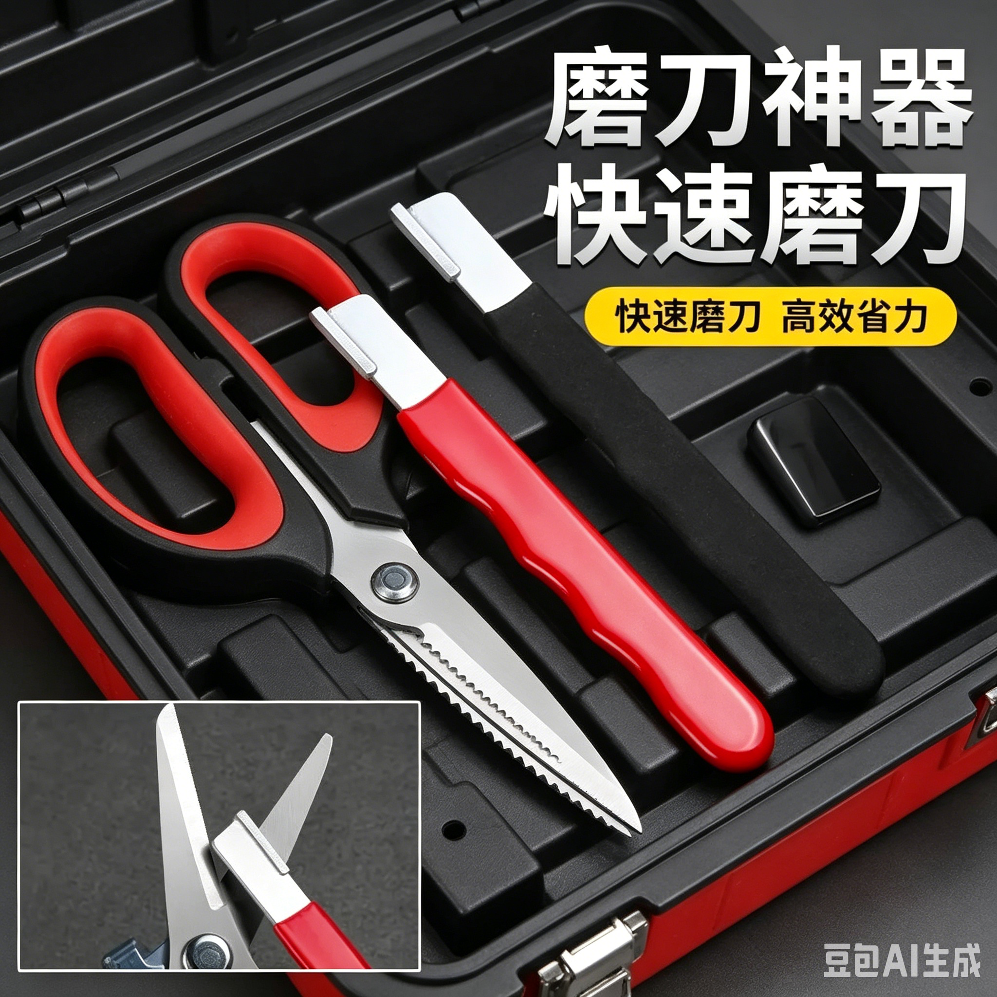 德国新型磨刀石神器家用多功能专业开刃器钨钢小刮刀磨刀器JT