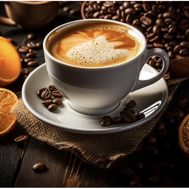 纯白陶瓷杯咖啡杯简约马克杯拿铁拉花杯大容量欧式咖啡杯子300ml图片