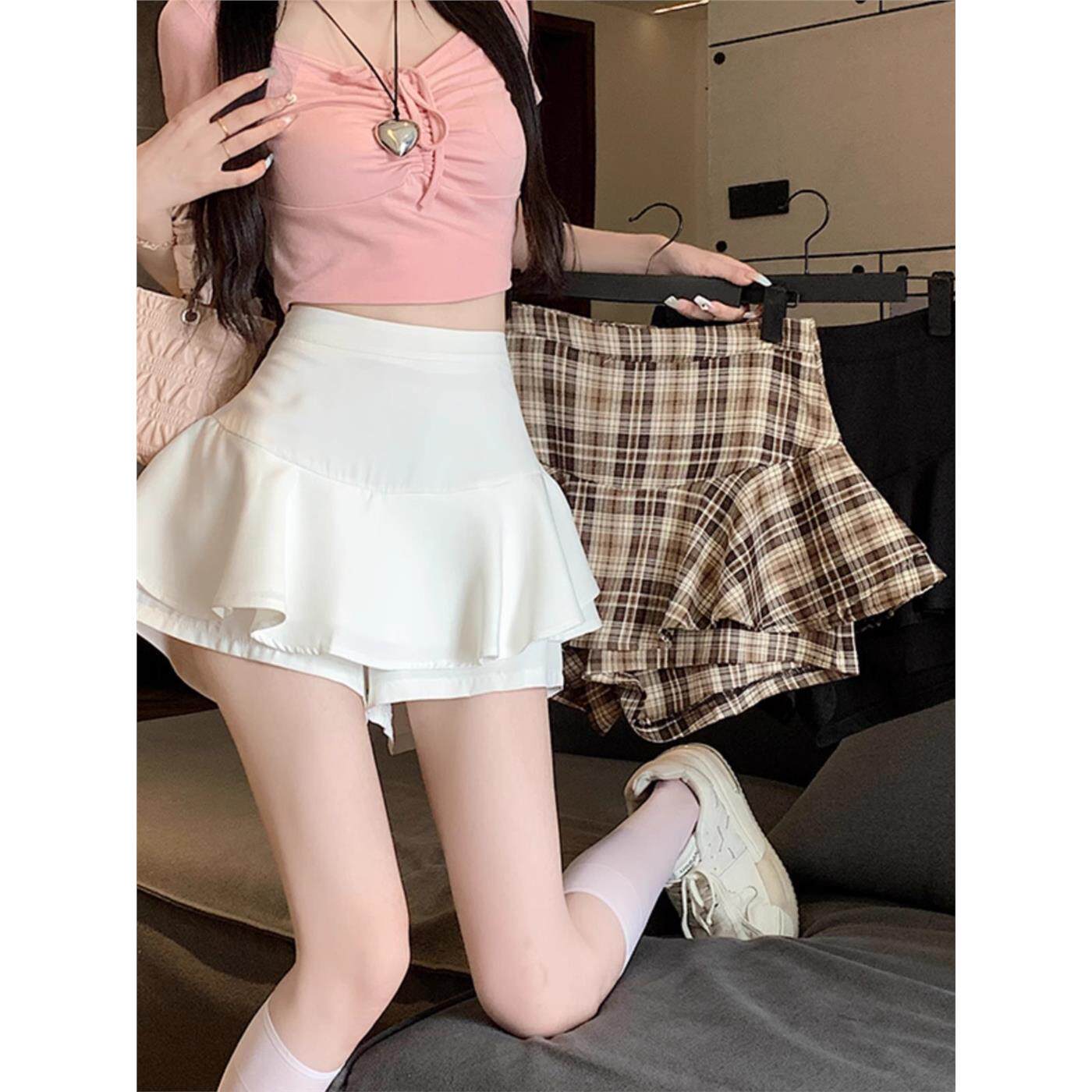 高腰蓬蓬裙女夏季2025新
