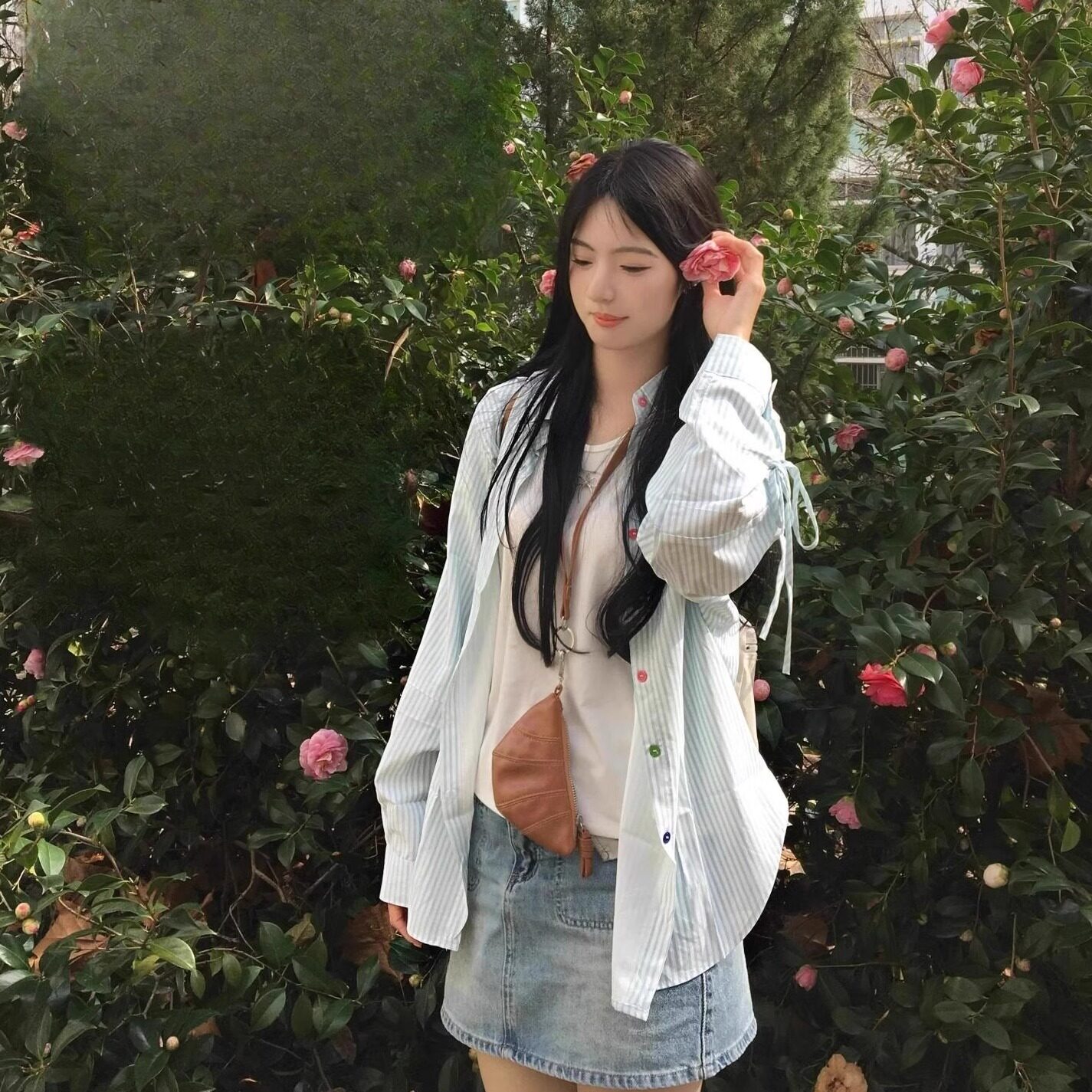 2026春季新款彩色钮扣蓝