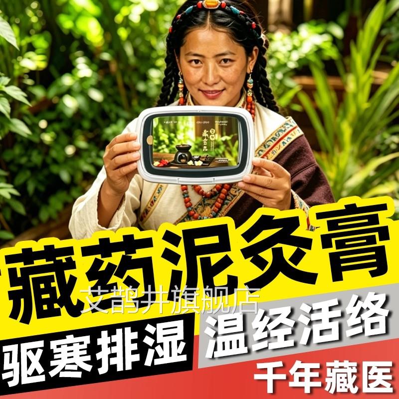泥灸中药祛湿排寒活血化瘀湿腿臂体内寒草本生姜艾草泥膏热敷藏药