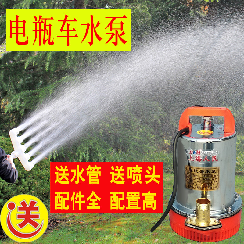 直流潜水泵不锈钢12V48V60伏电瓶电动车家用农用浇菜抽水机灌溉井