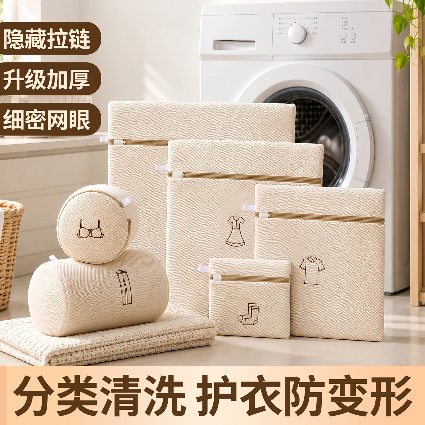 防变形洗衣袋滚筒洗衣机好用网袋文胸隔脏袋学生宿舍过滤护洗袋
