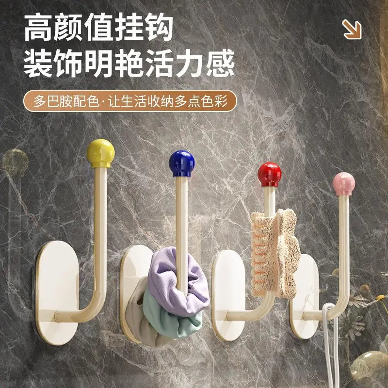 免打孔发圈挂钩新款壁挂首饰发饰发夹皮筋头绳浴室发箍发绳收纳架