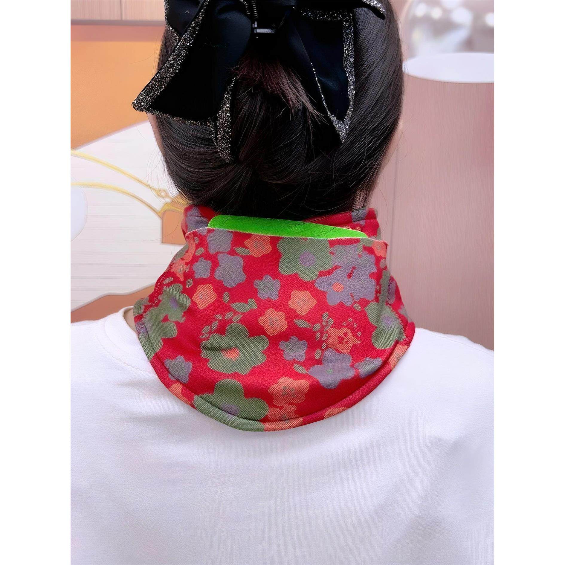 秋冬季新款德绒带兜护颈
