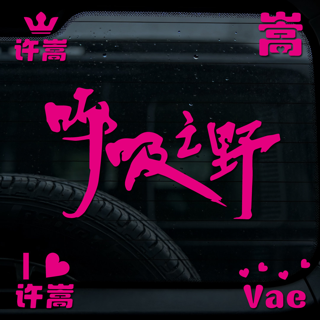 许嵩Vae《呼吸之野》演唱会车贴