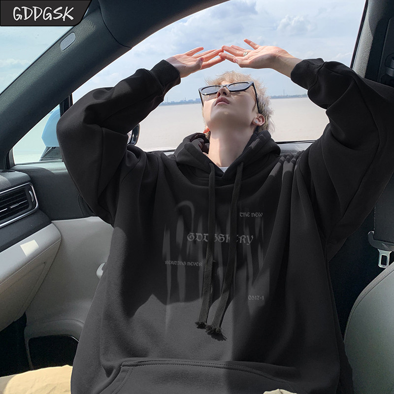 GSK美式潮牌连帽卫衣男春图片