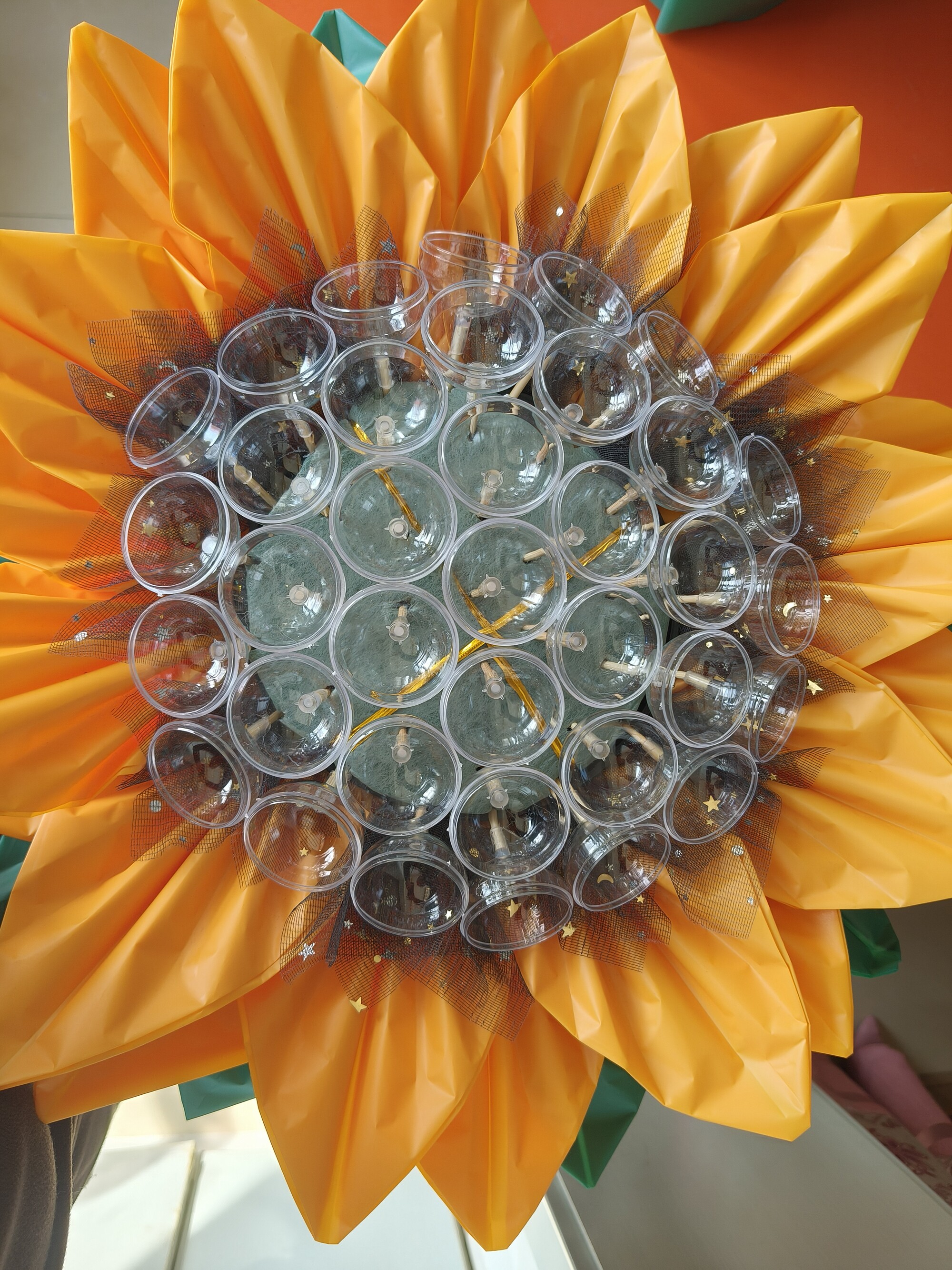中高考向日葵花束半成品36巧花托Diy手工创意花束送老师送学子
