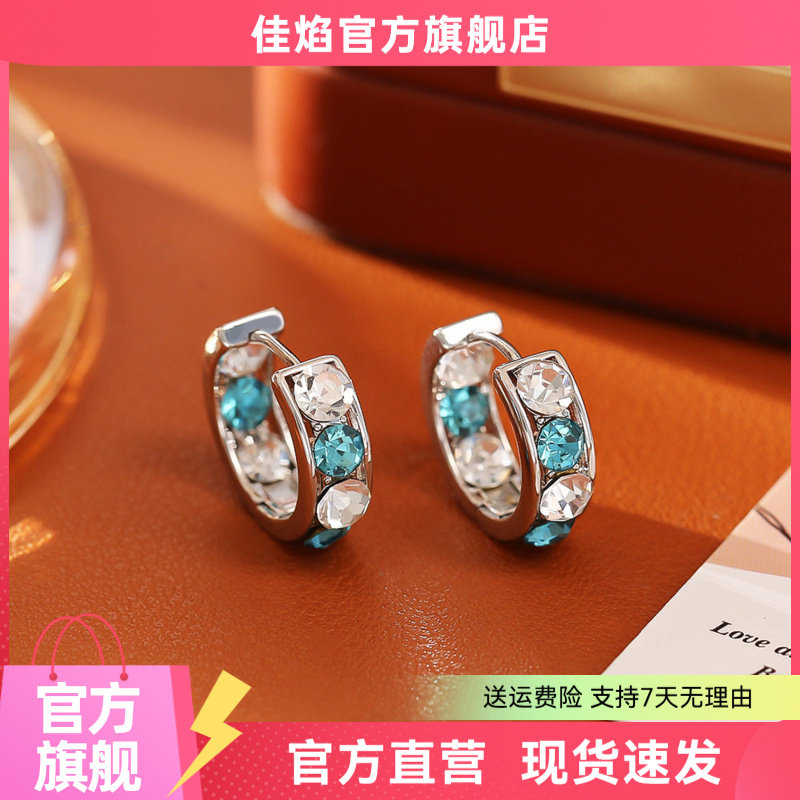 爆款闪亮钻石耳环2162