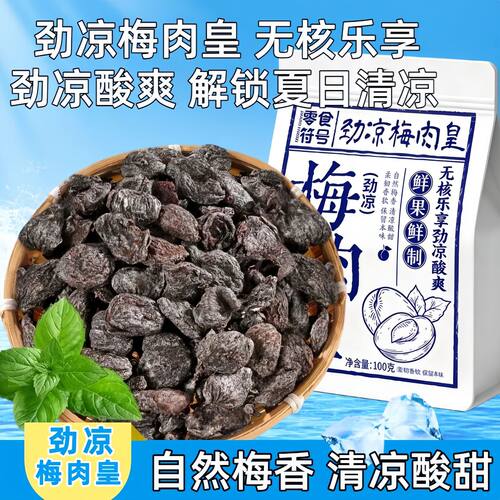 劲凉梅肉皇潮汕话梅风味怀旧清凉无核果脯蜜饯追剧批发解馋零食