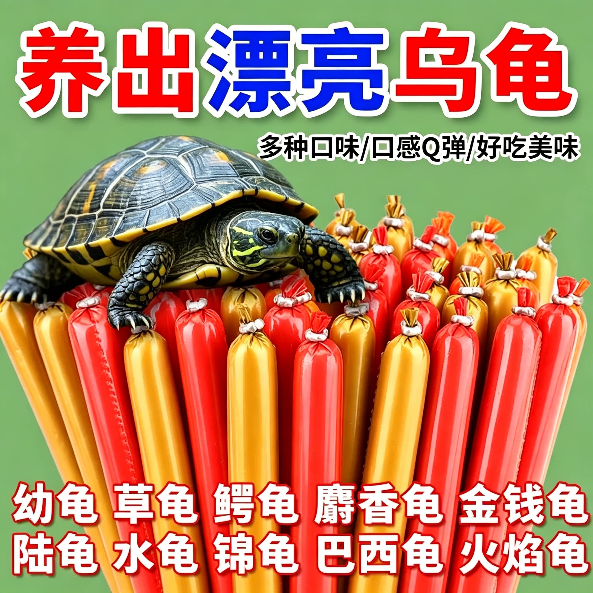 高蛋白巴西龟幼龟饲料金钱龟零食