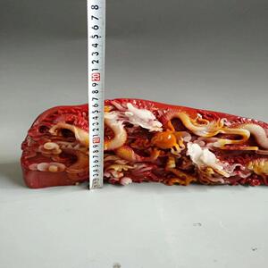 玉石二龙戏珠摆件寿山石芙蓉石工艺品奇石原石石雕居家办公乔迁送