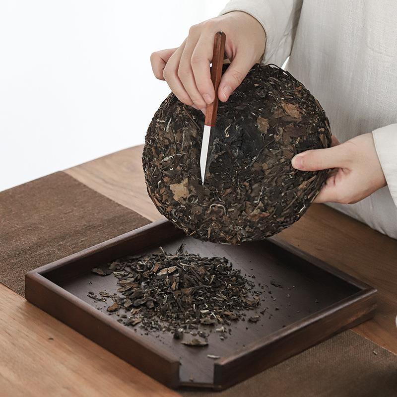 胡桃木实木普洱茶盘茶具茶针茶锥茶饼架子工具木制分茶盘茶道配件