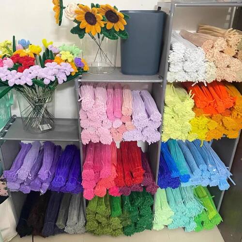 超密扭扭棒手工diy自制作扭扭花束彩色材料包毛根条加密马卡龙