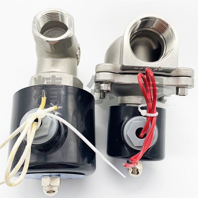 304不锈钢电磁阀常闭常开2W2L水流气动控制开关220V24V铜线圈25