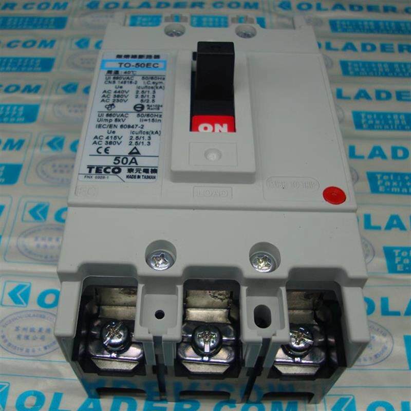 东元无熔丝断路器TO-50EC 3P 50A TECO原装正品TO-100EC/TO-225E
