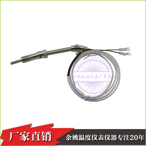 压簧热电偶K型E/J热电阻CU50/pt100温度传感器烤箱温控探头感温线