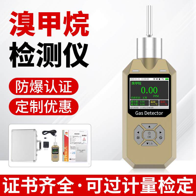 溴甲烷气体检测仪便携泵吸高精度工厂有毒有害气体泄漏浓度报警器
