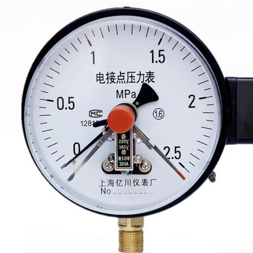 上海亿川YXC100YXC150磁助式电接点压力表,220V水泵压力控制器