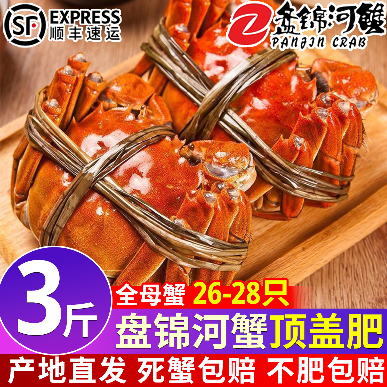 盘锦河蟹鲜活全母大闸蟹活蟹正宗大闸蟹