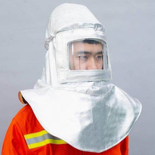 LW-019-A隔热帽坎肩披肩阻燃耐高温1000度安全帽防火