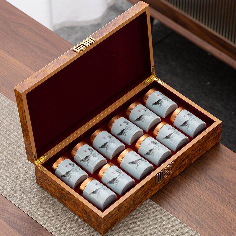 德化茶叶罐陶瓷密封罐迷你小号罐旅行便携茶罐随身罐茶盒茶罐空罐