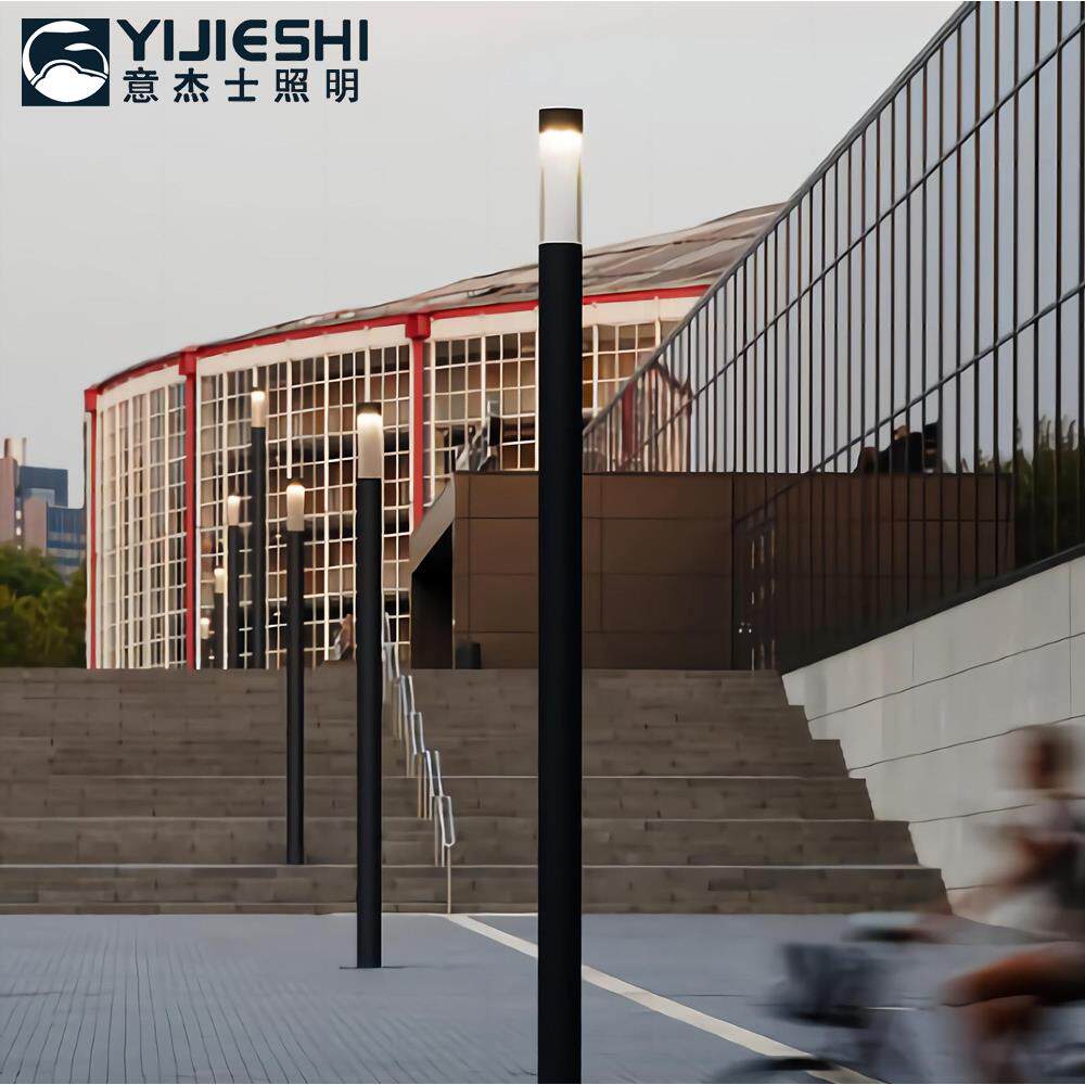 3米铝制现代圆柱庭院灯小区园林亮化工程用户外LED景观灯具工业风