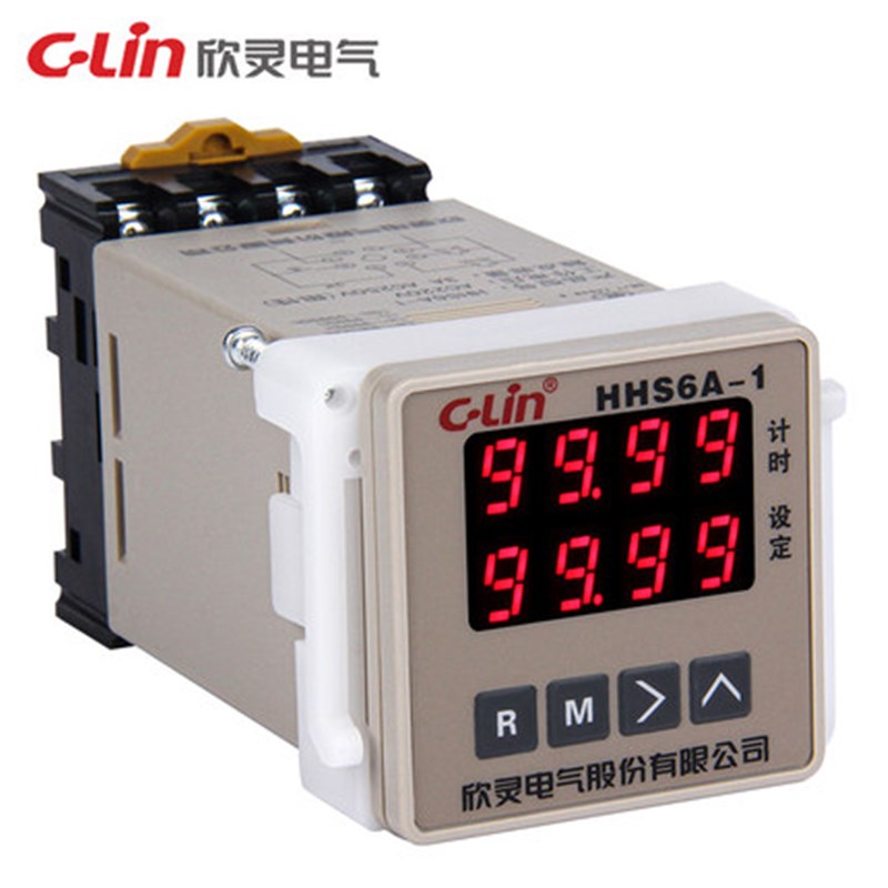 欣灵数显时间继电器HHS6A-1智能正/倒计时停电记忆220V延时控制器