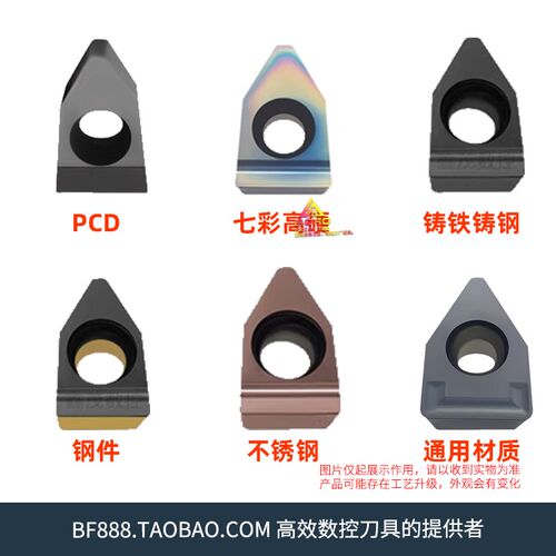 8mm 单头切槽刀片 FD8/FD08/TGUN080/TIGER08 不锈钢/铸铁/铝用