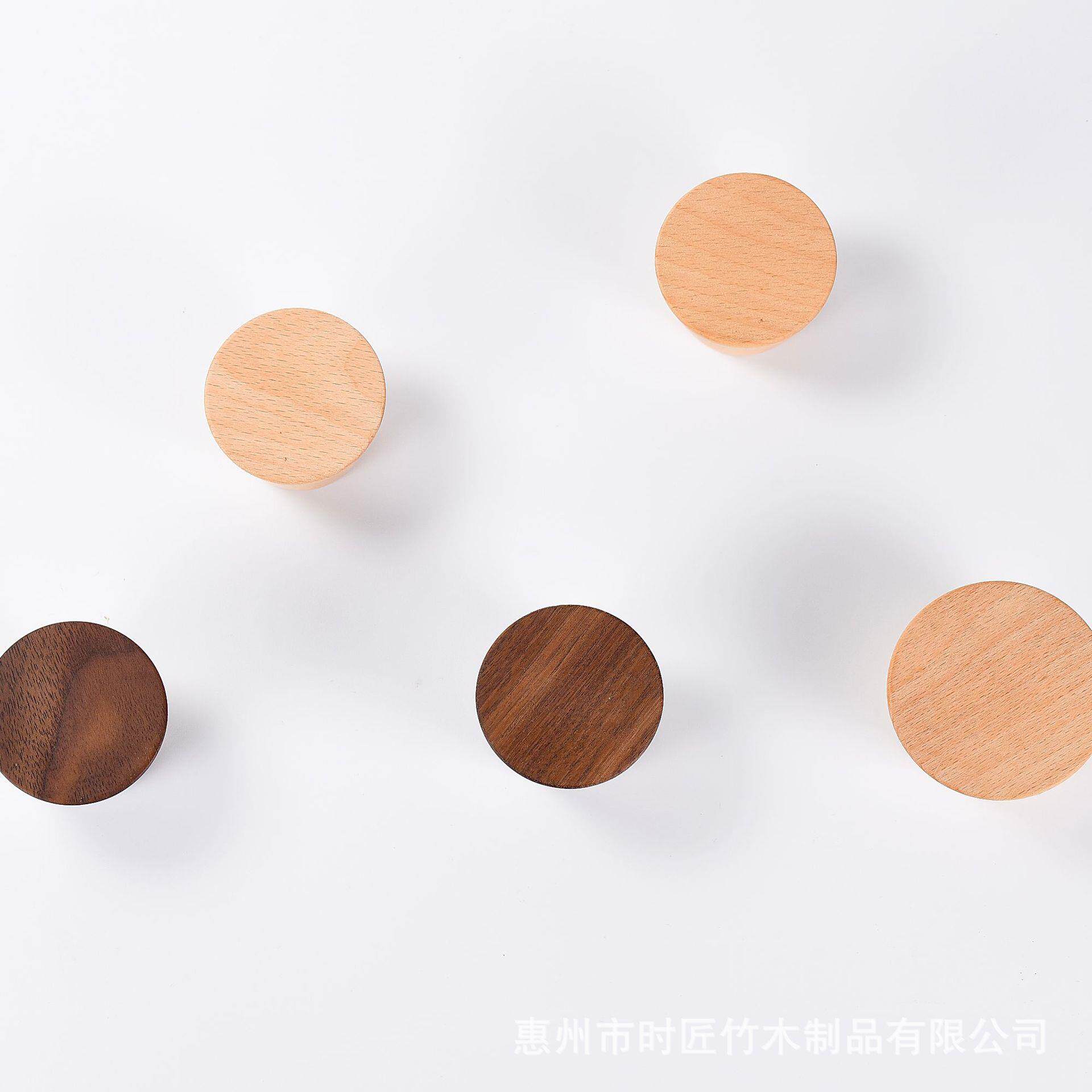 木质挂钩北欧风挂钩门后玄关墙上壁挂衣帽间承重挂钩实木挂钩